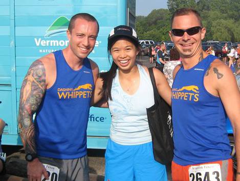 Rob (left), me and Paul at the 2011 Fairfield Half Marathon, CT